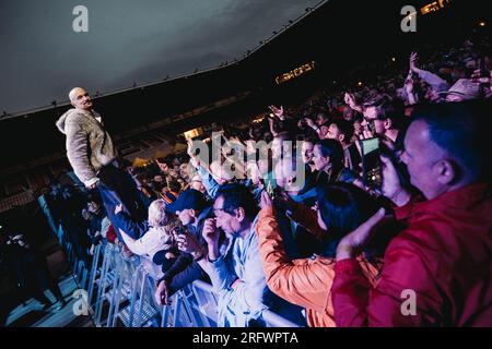 Darlington, Großbritannien. 5. Aug. 2023. James tritt in der Darlington Arena auf. Kredit: Thomas Jackson/Alamy Live News Stockfoto