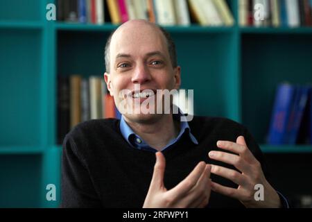 Alain de Botton, ein in der Schweiz geborener britischer Autor und Philosoph. Stockfoto