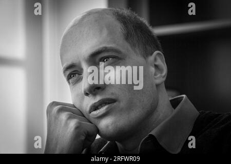 Alain de Botton, ein in der Schweiz geborener britischer Autor und Philosoph. Stockfoto