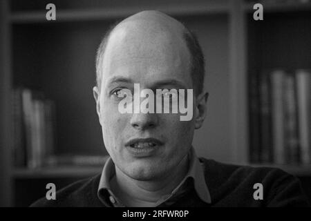 Alain de Botton, ein in der Schweiz geborener britischer Autor und Philosoph. Stockfoto