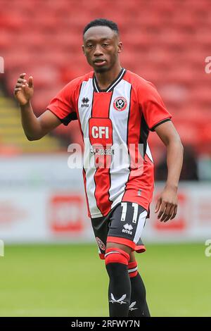 Sheffield, Großbritannien. 05. Aug. 2023. Benie Traore zeigt am 5. August 2023 beim Sheffield United FC gegen VfB Stuttgart FC Pre-Season Friendly Match in Bramall Lane, Sheffield, Großbritannien. Gutschrift: Jede zweite Media/Alamy Live News Stockfoto