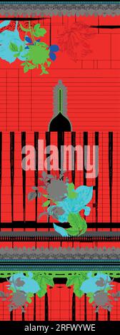 Aquarell grüne Blätter Musterdesign Abbildung. Abstrakte Aquarell Papier texturiert Frühling lässt Isoleted auf hellem Hintergrund Stock Vektor