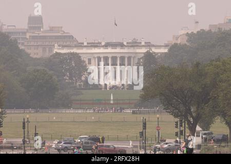 Peking, China. 29. Juni 2023. Dieses Foto wurde am 29. Juni 2023 aufgenommen und zeigt das Weiße Haus in Washington, DC, USA. Kredit: Aaron Schwartz/Xinhua/Alamy Live News Stockfoto