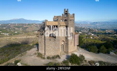 Burg La Mota in Alhaurín el Grande in der Provinz Malaga, Spanien. Stockfoto