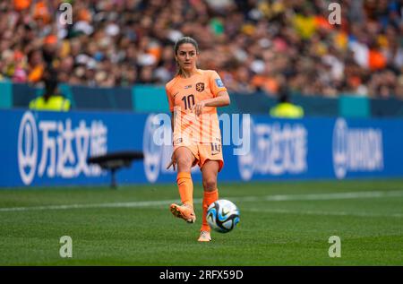 Australien. 06. Aug. 2023. August 06 2023: Danielle Van De Donk (Niederlande) kontrolliert den Ball während eines Spiels, am, . Kim Price/CSM Credit: CAL Sport Media/Alamy Live News Stockfoto