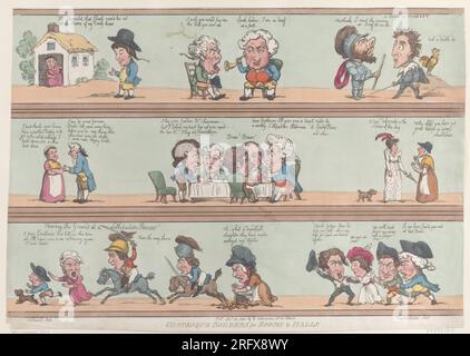 Groteske Borders for Rooms & Halls [20. November 1800], Nachdruck von Thomas Rowlandson Stockfoto