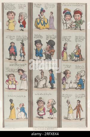 Groteske Borders for Rooms & Halls [1800], Nachdruck von Thomas Rowlandson Stockfoto