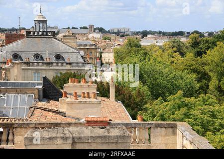 Toits de Bordeaux dans le quartier du jardin public, Frankreich, Europa Stockfoto