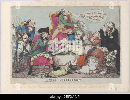 State Butchers 28. Januar 1789 von Thomas Rowlandson Stockfoto