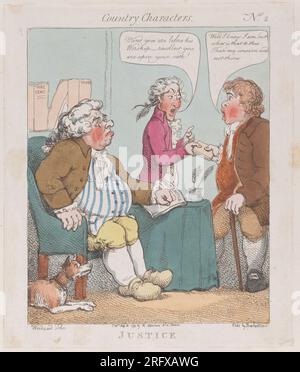 Justiz 30. August 1799 von Thomas Rowlandson Stockfoto