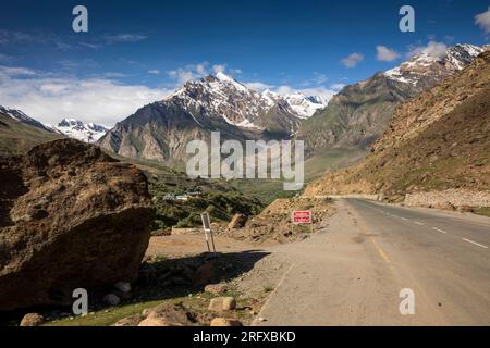 Indien, Ladakh, Suru Valley, Nun und Kun Berge von der Autobahn NH301 nach Zanskar Stockfoto