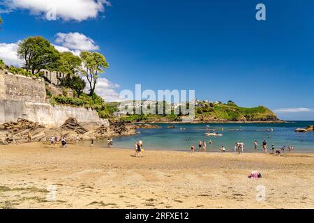 Strand der Readymoney Cove in Fowey, Cornwall, England, Großbritannien, Europa | Readymoney Cove Beach in Fowey, Cornwall, England, Großbritannien Stockfoto