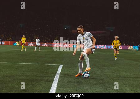 Melbourne, Australien. 06. Aug. 2023. Alex Morgan (13) aus den USA während der FIFA Womens World Cup-Runde 2023 des Fußballspiels 16 zwischen Schweden und den USA im Melbourne Rectangular Stadium (AAMI Park) in Melbourne, Australien. (Pauline FIGUET - SPP) Kredit: SPP Sport Press Photo. Alamy Live News Stockfoto