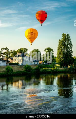 Sommerentdeckung im wunderschönen seine-Tal am Schloss Amboise - Indre-et-Loire - Frankreich Stockfoto