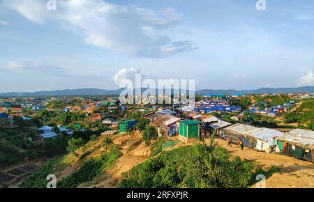 Rohingya Zelthaus weltweit größtes Flüchtlingslager Stockfoto