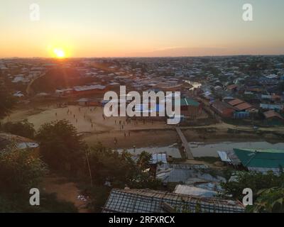 Rohingya Flüchtlingslager Zelthaus weltweit größtes Flüchtlingslager Stockfoto