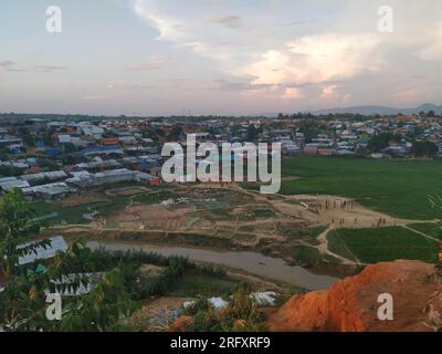 Rohingya Flüchtlingslager Zelthaus weltweit größtes Flüchtlingslager Stockfoto