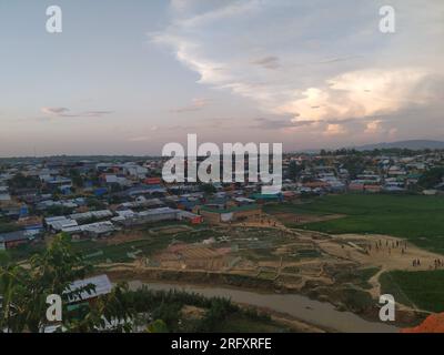 Rohingya Flüchtlingslager Zelthaus weltweit größtes Flüchtlingslager Stockfoto