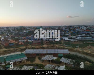 Rohingya Flüchtlingslager Zelthaus weltweit größtes Flüchtlingslager Stockfoto