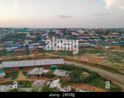 Rohingya Flüchtlingslager Zelthaus weltweit größtes Flüchtlingslager Stockfoto