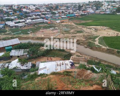 Rohingya Flüchtlingslager Zelthaus weltweit größtes Flüchtlingslager Stockfoto