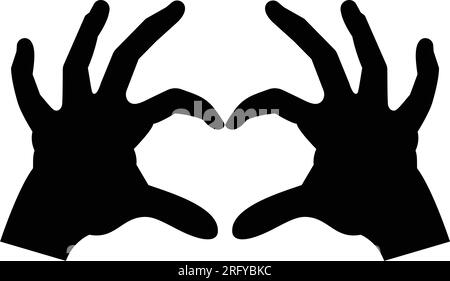Hand formt das Herz – Symbol Stock Vektor