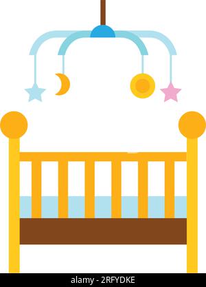 Babybett-Symbol Stock Vektor