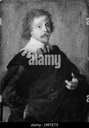 Porträt von Cornelis van Poelenburgh zwischen 1626 und 1641 von Anthony van Dyck Stockfoto