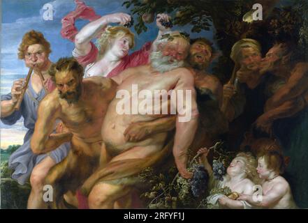 Besoffener Silenus, unterstützt von Satyrs um 1620 von Anthony van Dyck Stockfoto