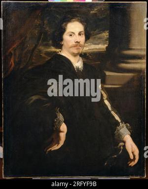 Porträt eines Mannes mit einem Schwert (Paul de Vos) um 1625 von Anthony van Dyck Stockfoto