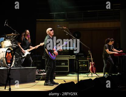 Joe Satriani in der Bridgewater Hall Manchester Stockfoto