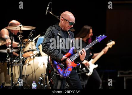 Joe Satriani in der Bridgewater Hall Manchester Stockfoto