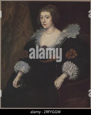 Porträt von Amalia van Solms-Braunfels, Prinzessin von Orange (1602-1675), ca. 1630, von Anthony van Dyck Stockfoto