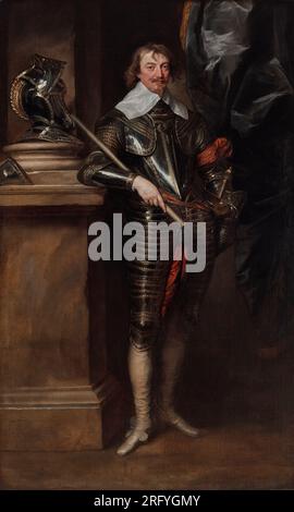 Porträt von Robert Rich, dem zweiten Earl von Warwick aus dem 17. Jahrhundert, von Anthony van Dyck Stockfoto