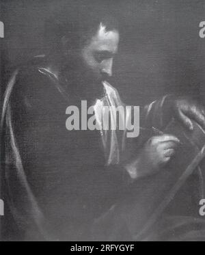 St. Luke der Evangelist aus dem 17. Jahrhundert von Anthony van Dyck Stockfoto