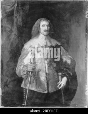 Porträt von Philip Herbert, 4. Earl of Pembroke, 1. Earl of Montgomery (1584-1650) als Lord Chamberlain 1634 von Anthony van Dyck Stockfoto