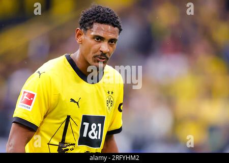06-08-2023: Sport: Borussia Dortmund gegen Ajax (Friendly) DORTMUND, DEUTSCHLAND - AUGUST 6: Sebastien Haller (Borussia Dortmund) im Spiel Pre-Seas Stockfoto