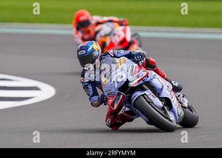 Silverstone, Großbritannien. 04. Aug. 2023. Alex Marquez Gresini Racing MotoGP während des Monster Energy British Grand Prix MotoGP auf dem Silverstone Circuit, Silverstone, Großbritannien am 4. August 2023 Gutschrift: Jede Sekunde Media/Alamy Live News Stockfoto