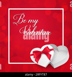 „Be My Valentine“-Schriftzug im Bild Stock Vektor