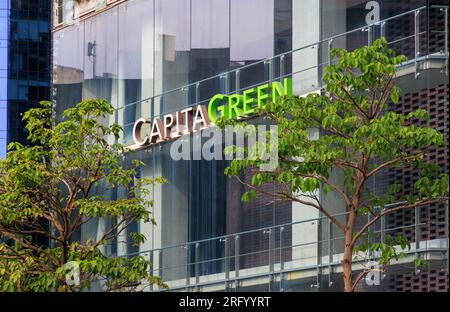 CapiaGreen in Raffles Place, Singapur Stockfoto