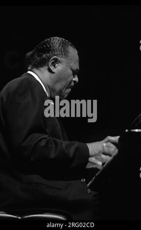 MCCOY TYNER tritt mit den Branford Marsalis auf dem MONTEREY JAZZ FESTIVAL in KALIFORNIEN auf Stockfoto