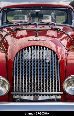 Morgan Plus 8 Nahaufnahme des Kühlergrills Stockfoto