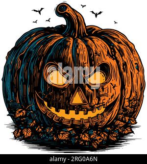 Jack O Lantern farbig Stock Vektor