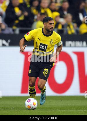 DORTMUND - Emre Can von Borussia Dortmund während des Freundschaftsspiels zwischen Borussia Dortmund und Ajax Amsterdam am Signal Iduna Park am 6. August 2023 in Dortmund. ANP BART STOUTJESDYK Stockfoto