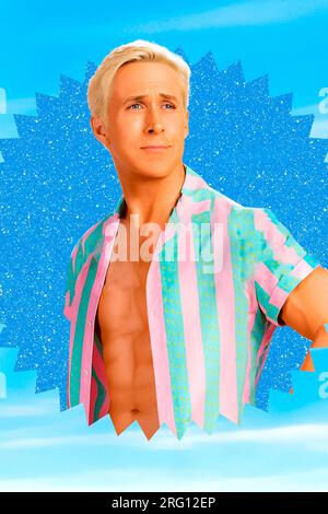 RYAN GOSLING in BARBIE (2023), Regie GRETA GERWIG. Quelle: WARNER BROS. / Album Stockfoto