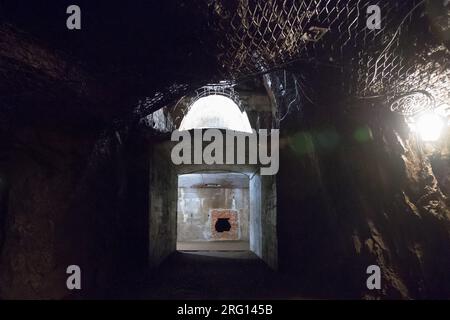 Komplex Osowka des Projekts Riese in Gluszyca, Polen. Im Jahr 1943 begann Nazi-Deutschland mit Riese (Riese), einem großen Untergrundbau. Im Stockfoto