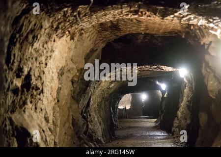 Komplex Osowka des Projekts Riese in Gluszyca, Polen. Im Jahr 1943 begann Nazi-Deutschland mit Riese (Riese), einem großen Untergrundbau. Im Stockfoto