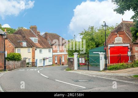 Die alte Feuerwache im Hampshire Dorf Alresford Stockfoto