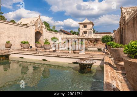 Taman Sari Water Castle, ehemaliger königlicher Garten des Sultanats von Yogyakarta in Indonesien Stockfoto