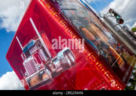 Truck Art. 47. Annual Gloucestershire Vintage and Country Extravaganza, South Cerney Airfiled, Cirencester. UK Stockfoto